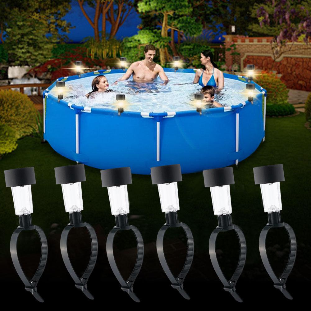 Outdoor Lighting Ground - Luces LED Solares para Piscina, Impermeables,