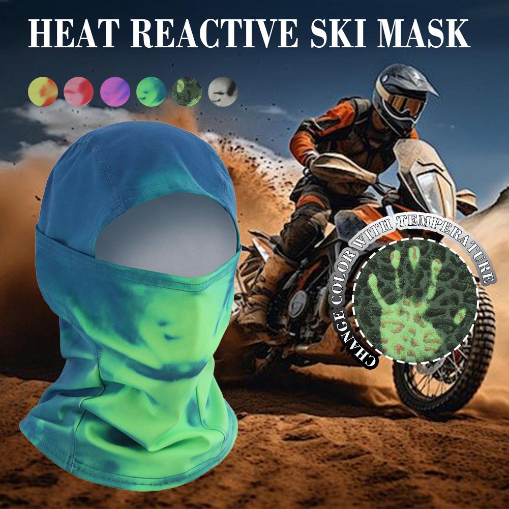 Color Changing Outdoor - Pasamontañas Térmico para Ciclismo y Esquí,