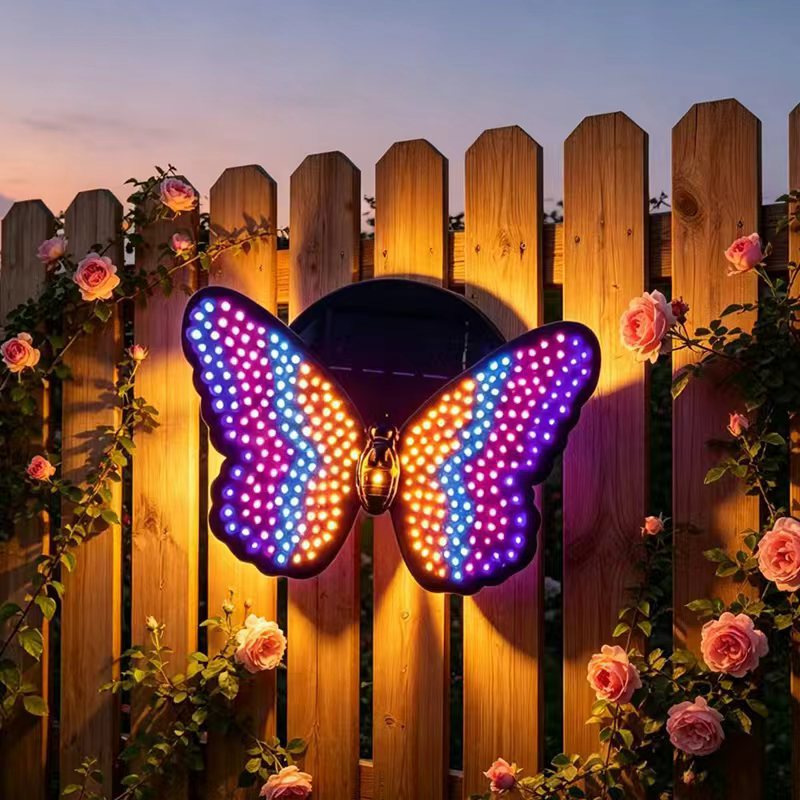 Color Changing Outdoor - Lámpara Solar LED para Exteriores, Resistente
