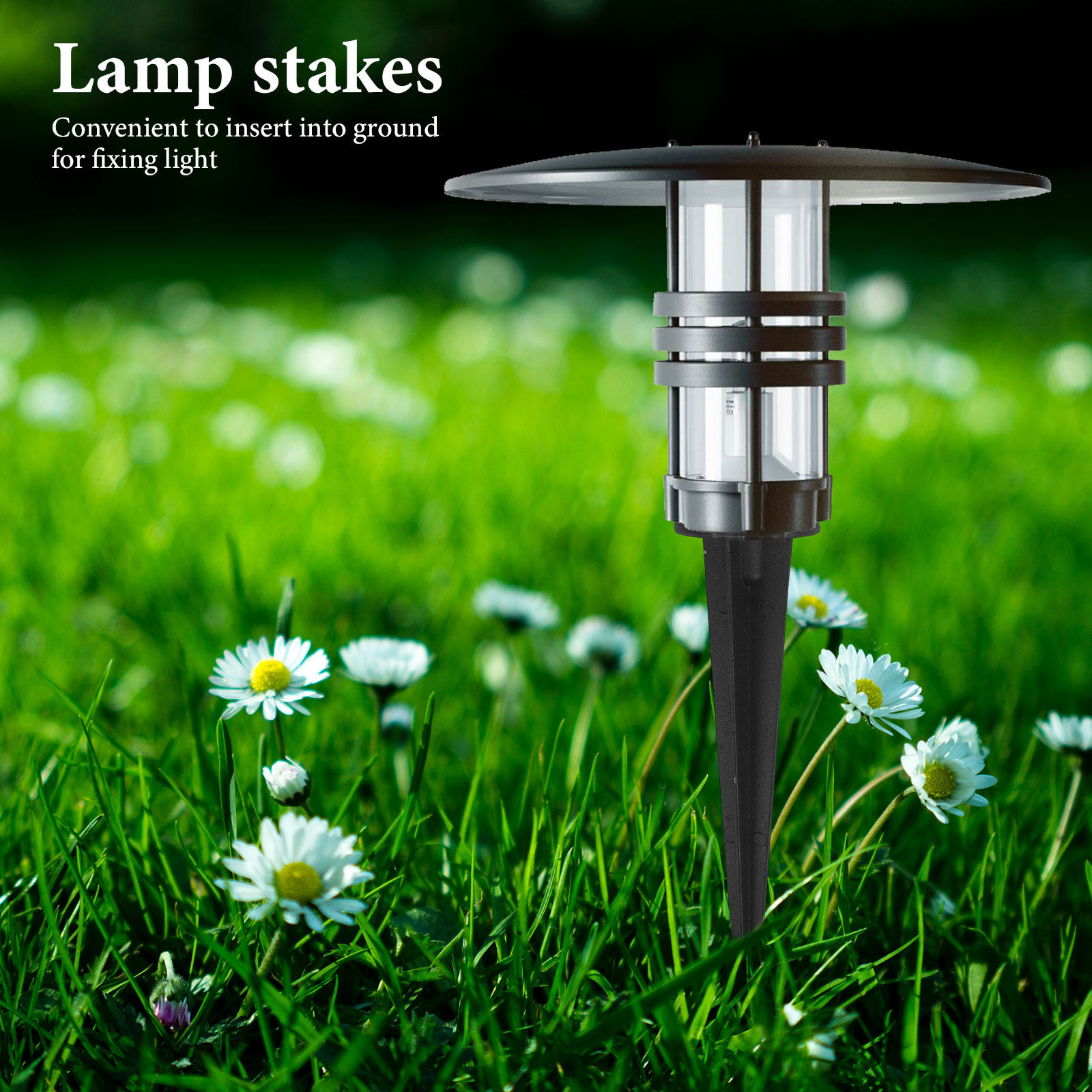 Outdoor Lighting Ground - 6 estacas de aluminio duraderas para