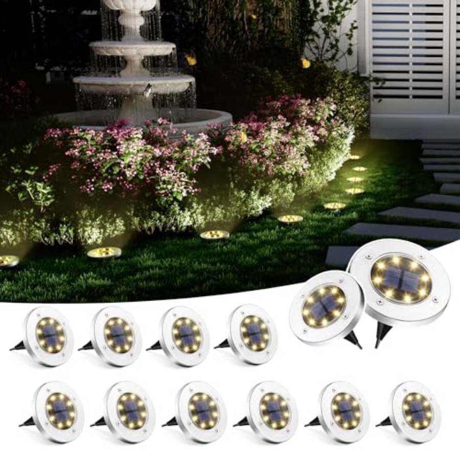 Outdoor Lighting Ground - Luces Solares para Jardín, Luces Solares