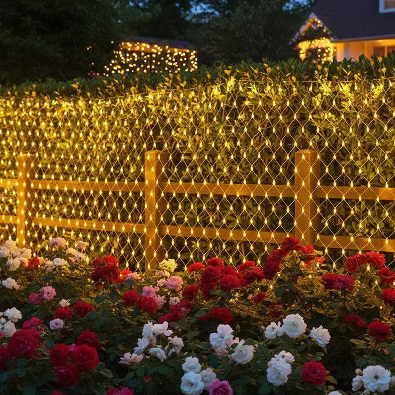 Outdoor Lighting Grid Screen - Luces de Navidad Impermeables de 3x2m,