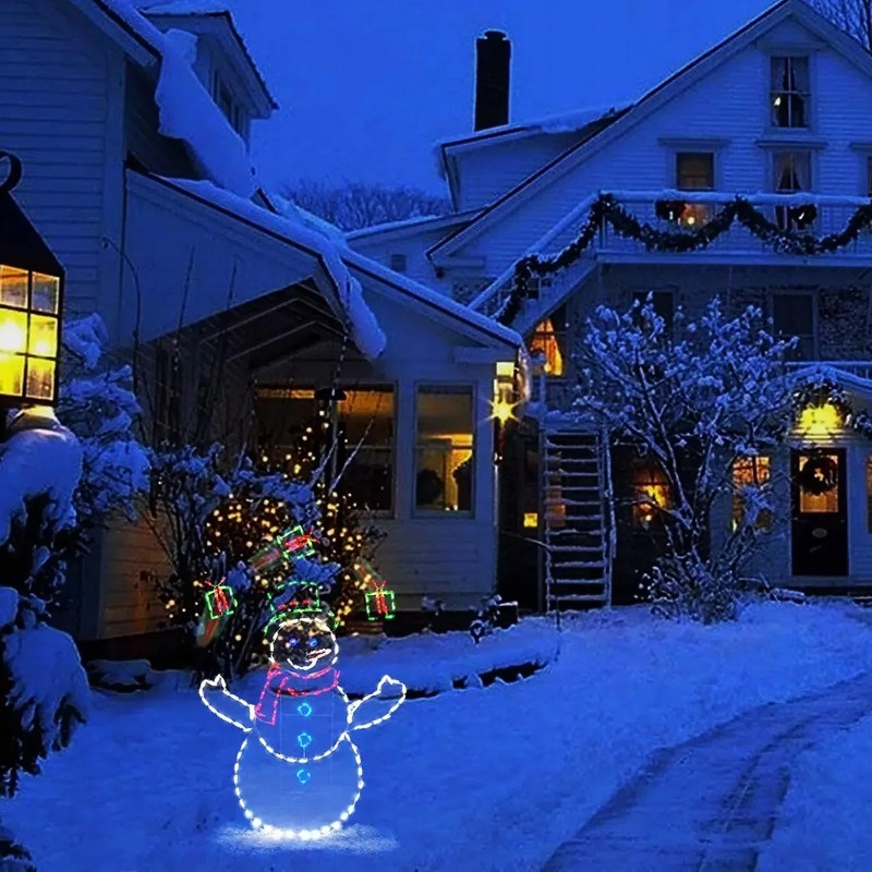 Luz LED de bola de nieve, muñe - Outdoor Xmas Lighting Ideas reseña y precio