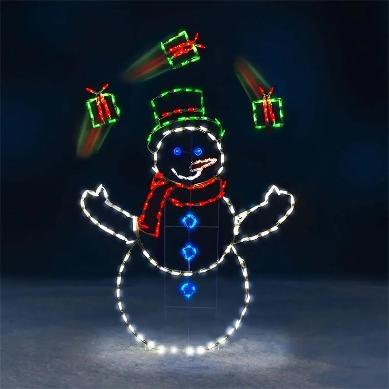 Luz LED de bola de nieve, muñe - Outdoor Xmas Lighting Ideas reseña y precio
