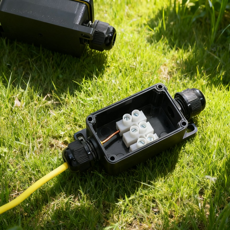 Caja de conexiones de conector - Outdoor Lighting Wire Connectors reseña y precio