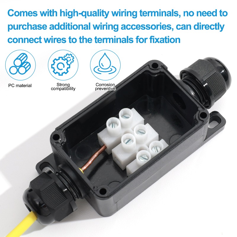 Caja de conexiones de conector - Outdoor Lighting Wire Connectors reseña y precio