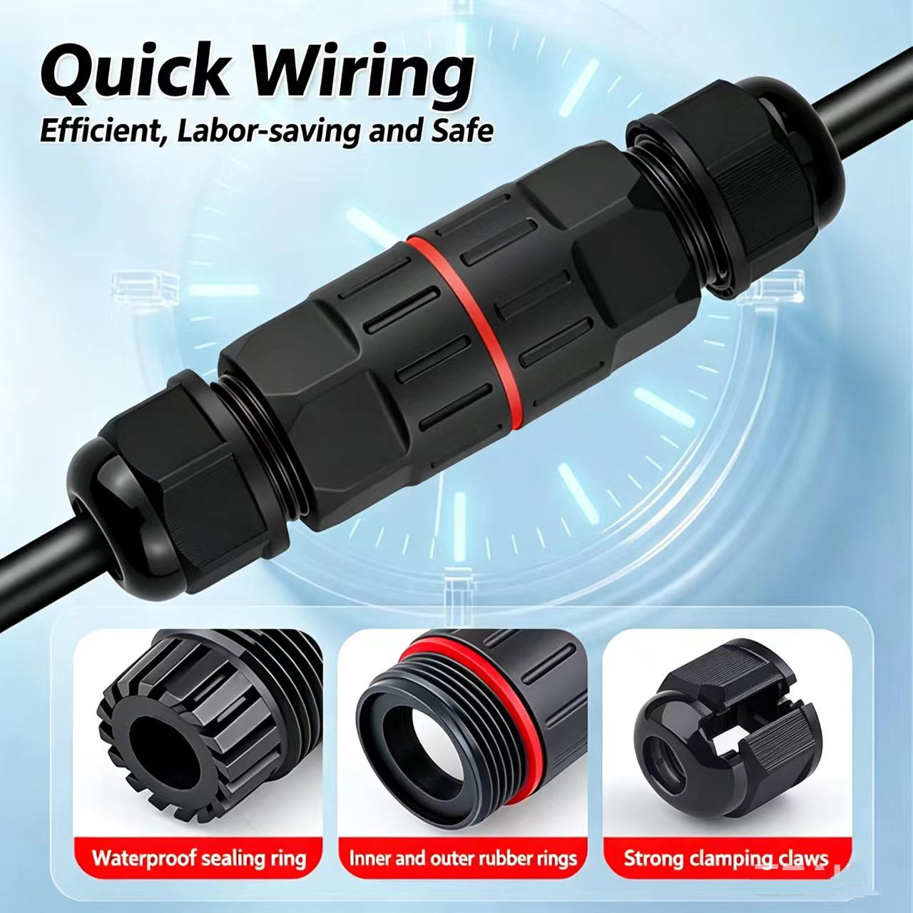 Conector de cable de 2 y 3 pin - Outdoor Lighting Wire Connectors reseña y precio