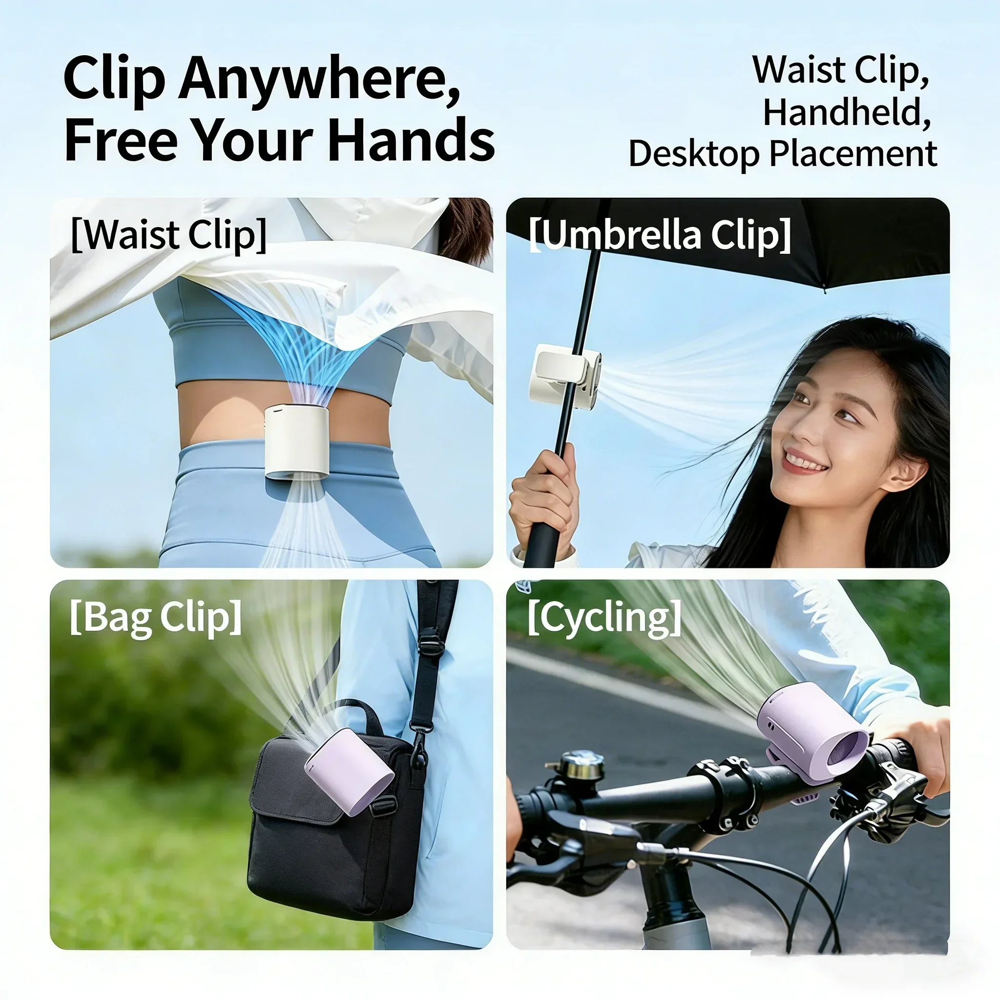 Ventilador de Cuello con Panta - Umbrella Led Clip reseña y precio