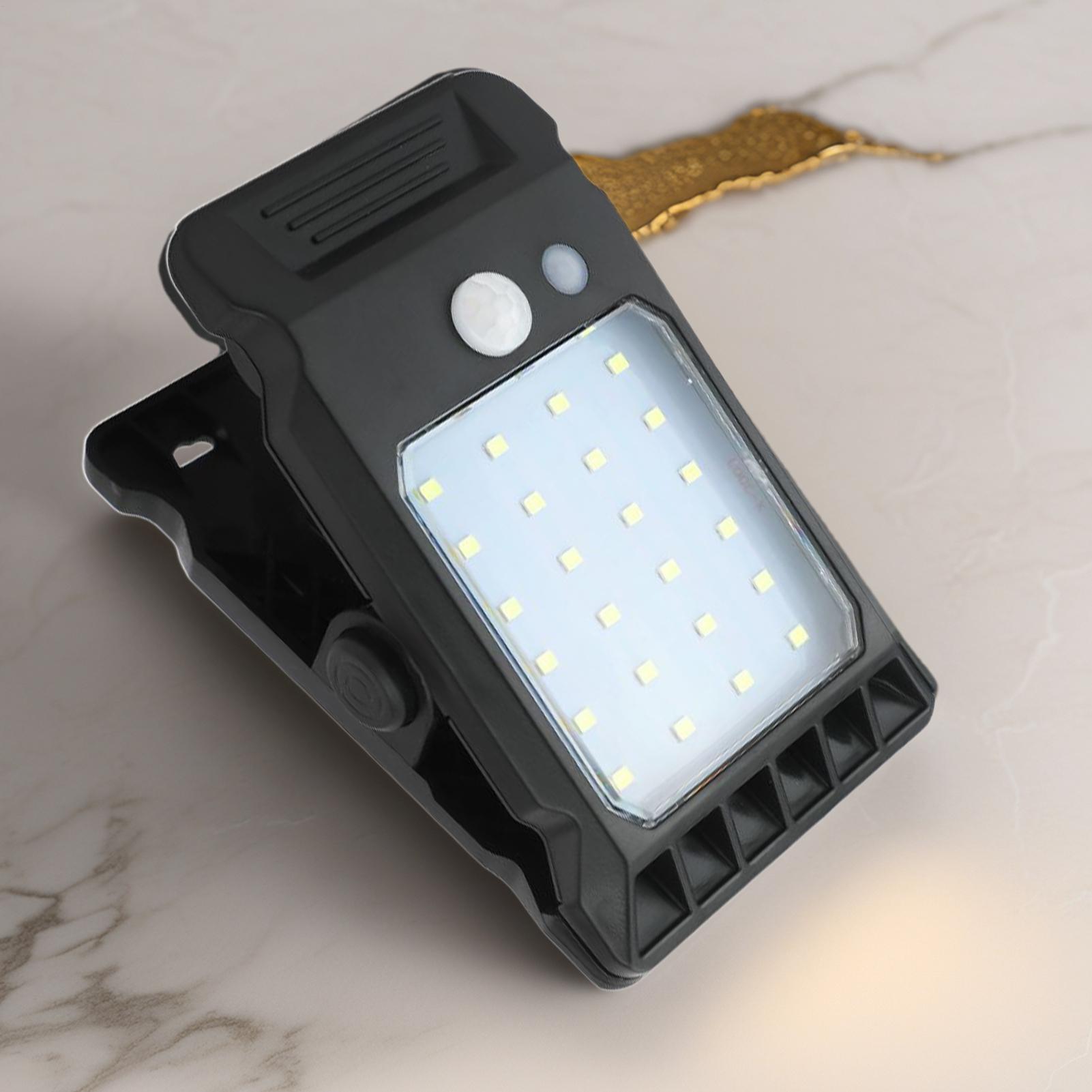 Luces solares con Clip para ex - Umbrella Led Clip reseña y precio