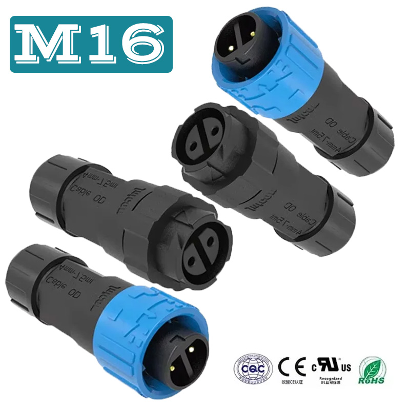 Conector de alimentación M16 d - Outdoor Lighting Wire Connectors reseña y precio