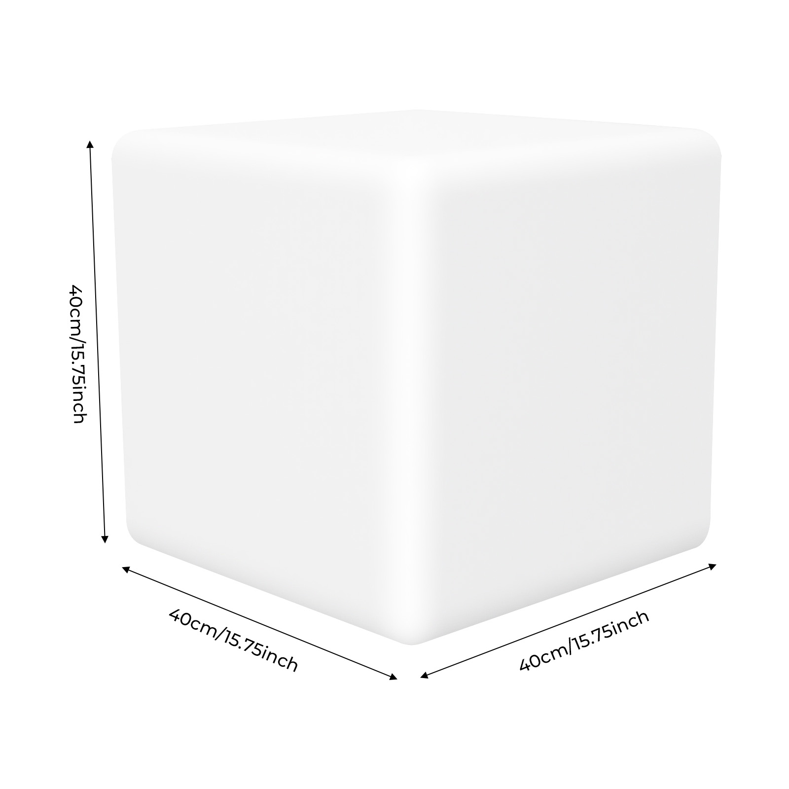 Taburete LED Cuadrado Inalámbr - Color Changing Outdoor reseña y precio