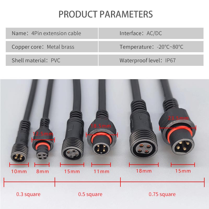Cable de enchufe macho hembra, - Outdoor Lighting Wire Connectors reseña y precio