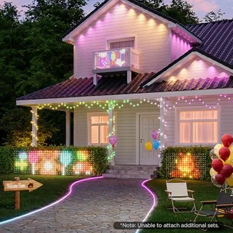 Luces Inteligentes para Exteri - Outdoor Lighting Grid Screen reseña y precio