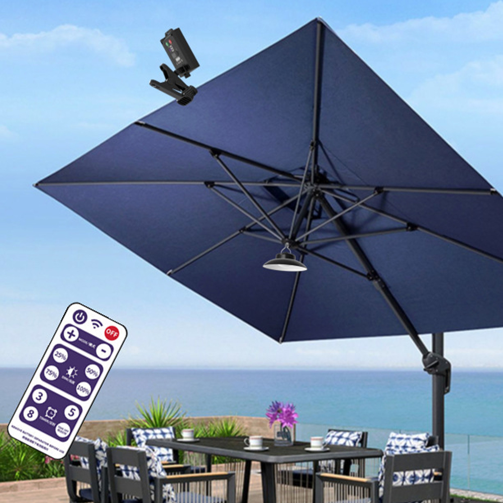 Luz Solar para sombrilla de Pa - Umbrella Led Clip reseña y precio