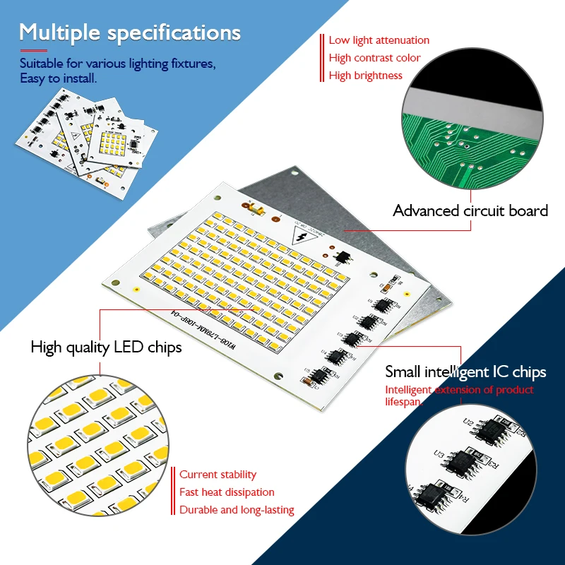 10 unids/lote 10W 20W 30W 50W  - Outdoor Lighting Diy reseña y precio