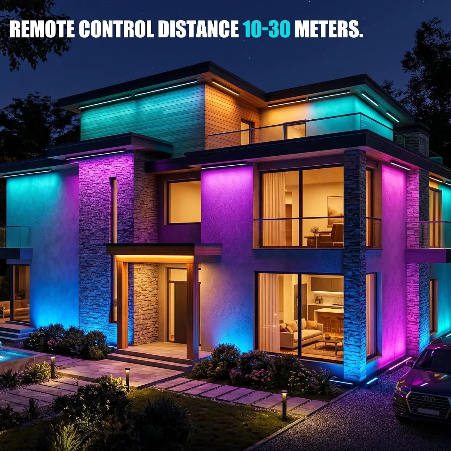 Paquete de 2 Luces RGB para Pa - Color Changing Outdoor reseña y precio