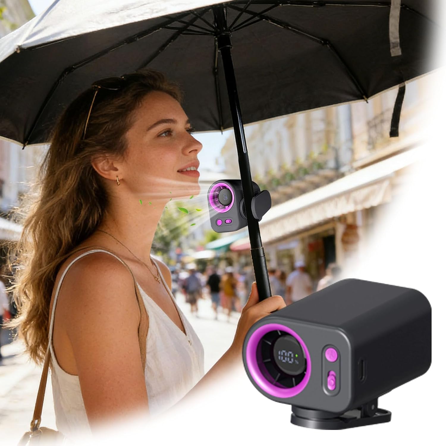 Ventilador con Clip para Cintu - Umbrella Led Clip reseña y precio