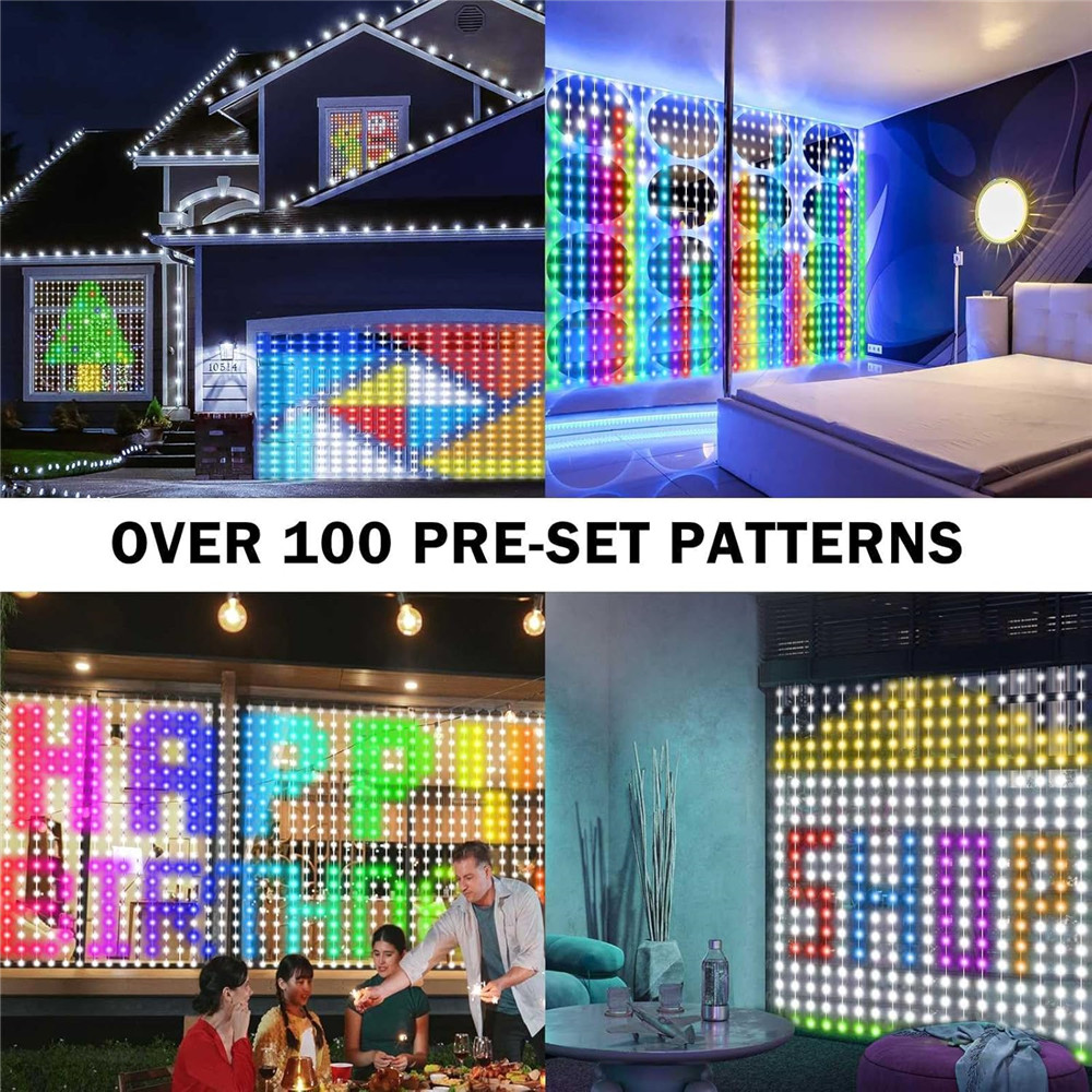 1/2 Uds 400LED luces de cortin - Outdoor Lighting Diy reseña y precio