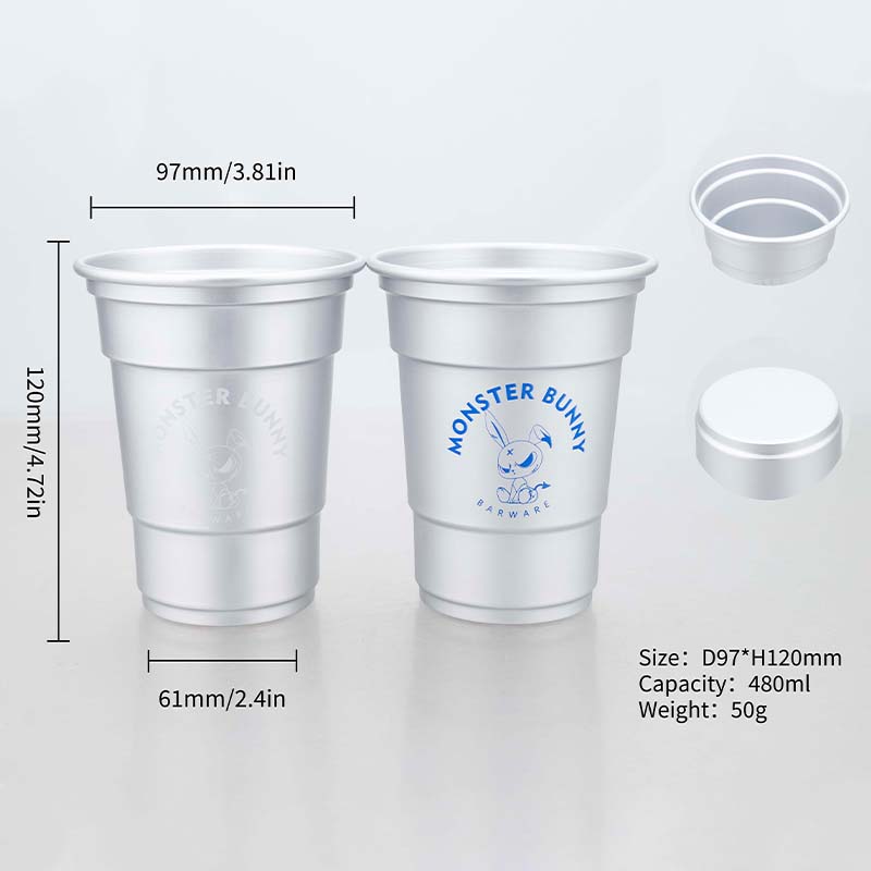 Vasos de Aluminio de 480 ml qu - Color Changing Outdoor reseña y precio