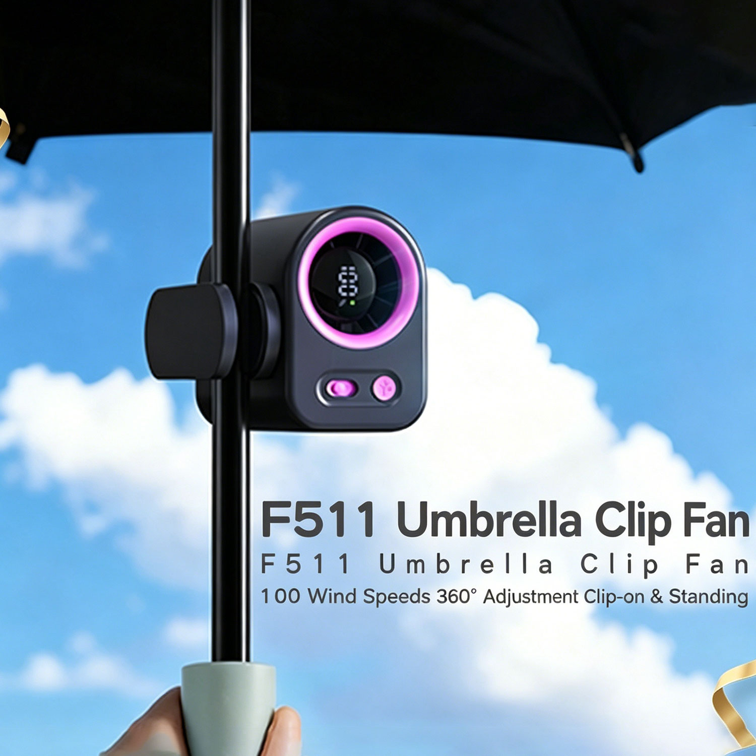 Ventilador Multifuncional con  - Umbrella Led Clip reseña y precio